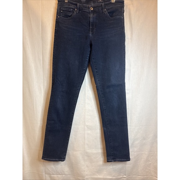 Ag Adriano Goldschmied Denim - AG Cigarette PRIMA Jeans Deep Indigo Inky Rocker Chic Slim Goth Punk/Grunge Glam